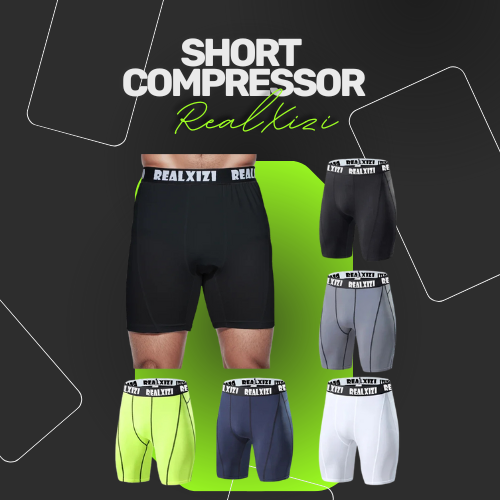 🔥🏃‍♂️ Short Compressor Masculino Realxizi – Suporte, Estilo e Performance em Cada Passo!